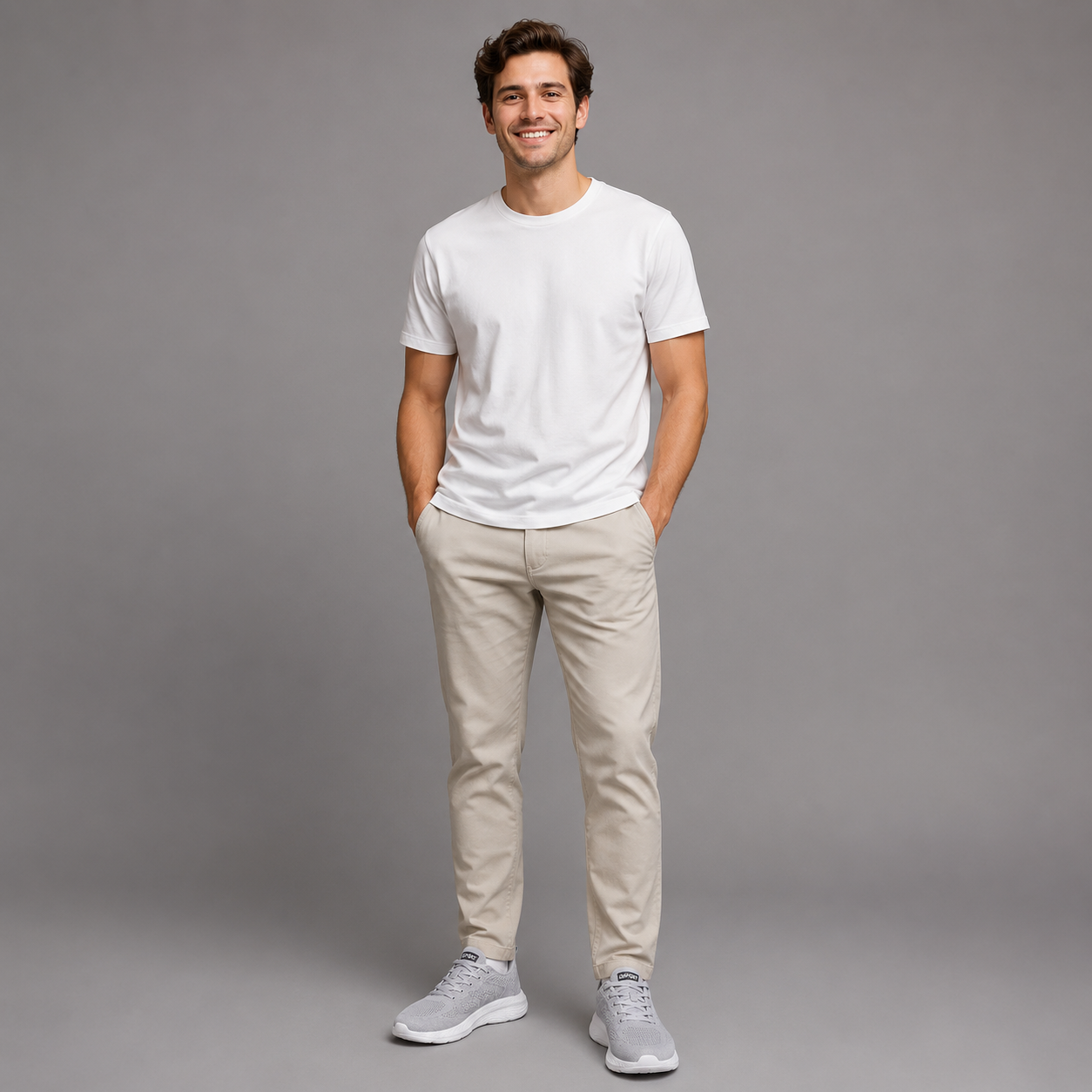 Men's Grey Sneakers Veyron Ash